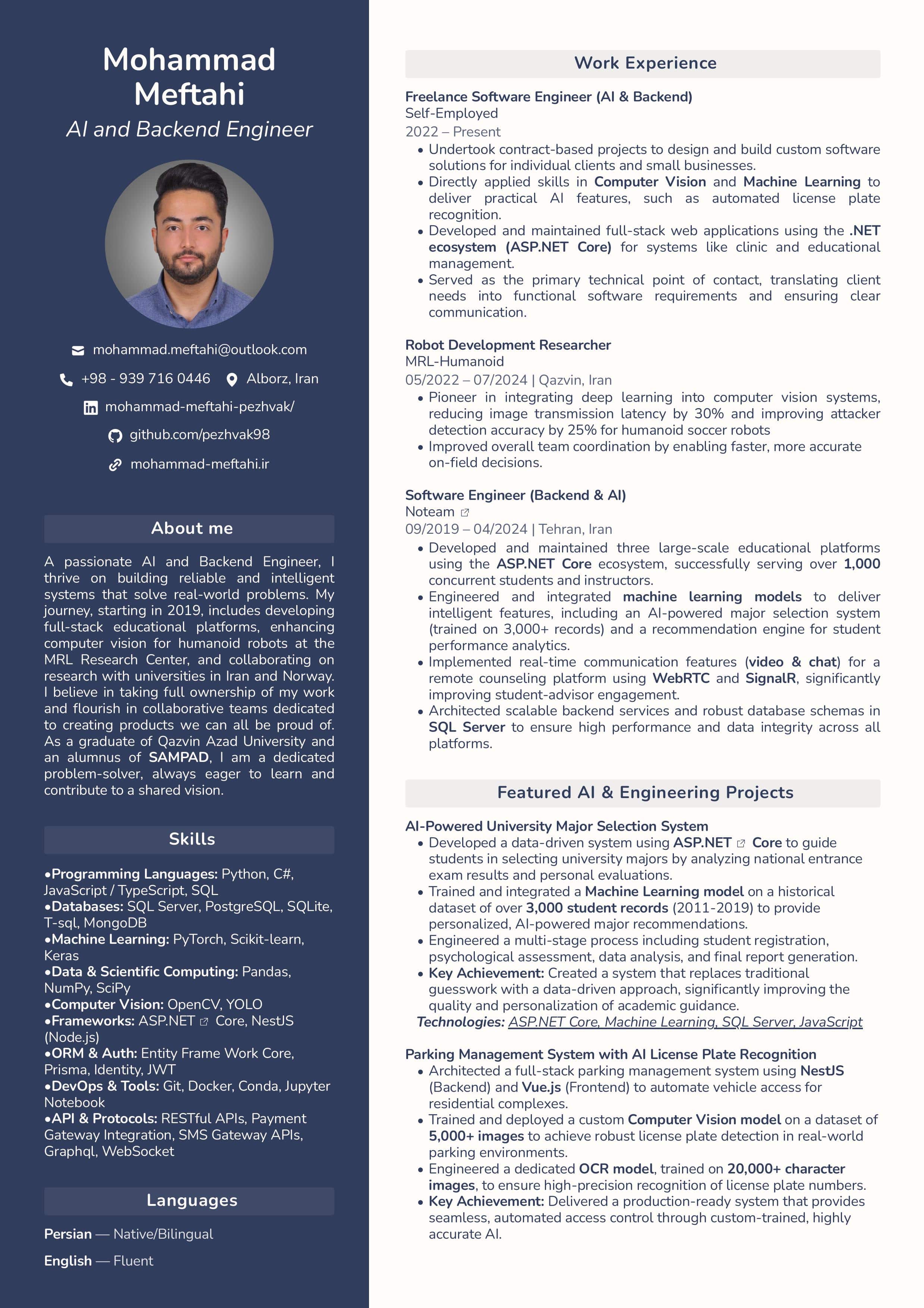 My Resume - Page 1